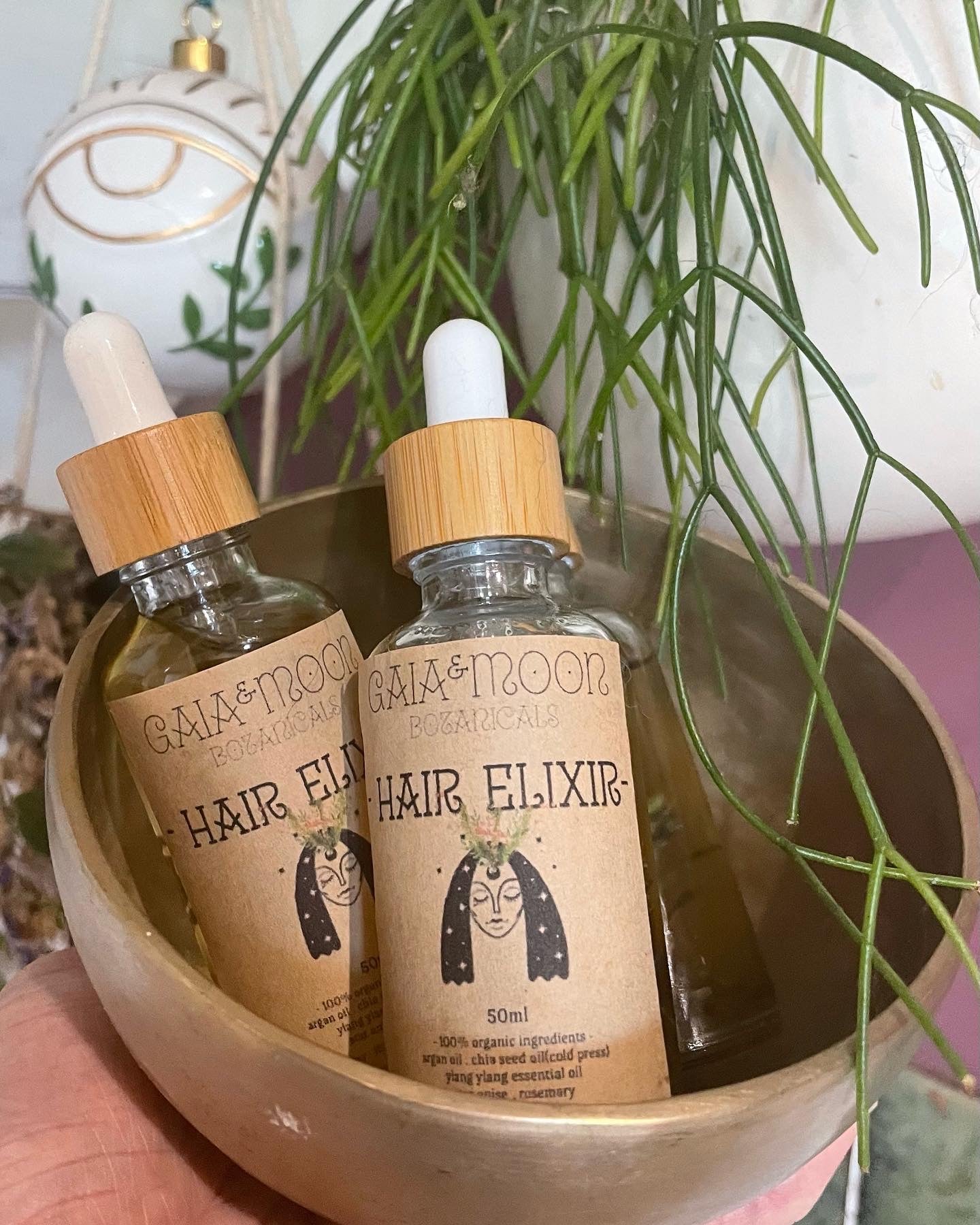 Botanical Infusions - Hair Elixir - Vegan Hair Oil Argan Blend Infused 50ml